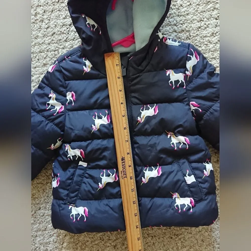 Old Navy Hooded Frost-Free Puffer Jacket for Toddler Girls size 18-24M